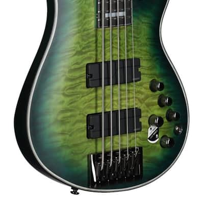 Schecter Daniel Firth Hellraiser Extreme 5 Bass Guitar Cthulu Burst image 9