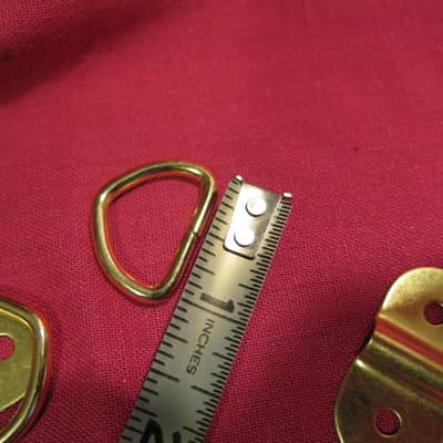 TKL "D" Rings and handle mounting plates for guitar bass case - or trumpet sax flute violin case image 6