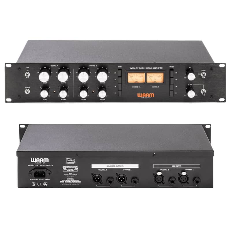 Warm Audio WA76-D2 Dual-Channel Clean Gain Discrete FET Compressor image 1
