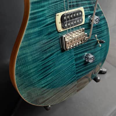PRS SE Custom 24 Electric Guitar Slate Blue Finish w/ Gig Bag image 6