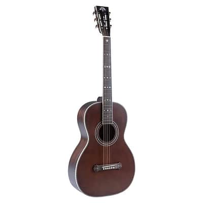 Washburn Victorian Parlor Acoustic Guitar, Vintage Brown image 15