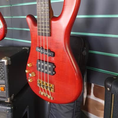 Warwick Streamer LX Jazzman Burgundy Red Oil 2003 Electric Bass Guitar image 5