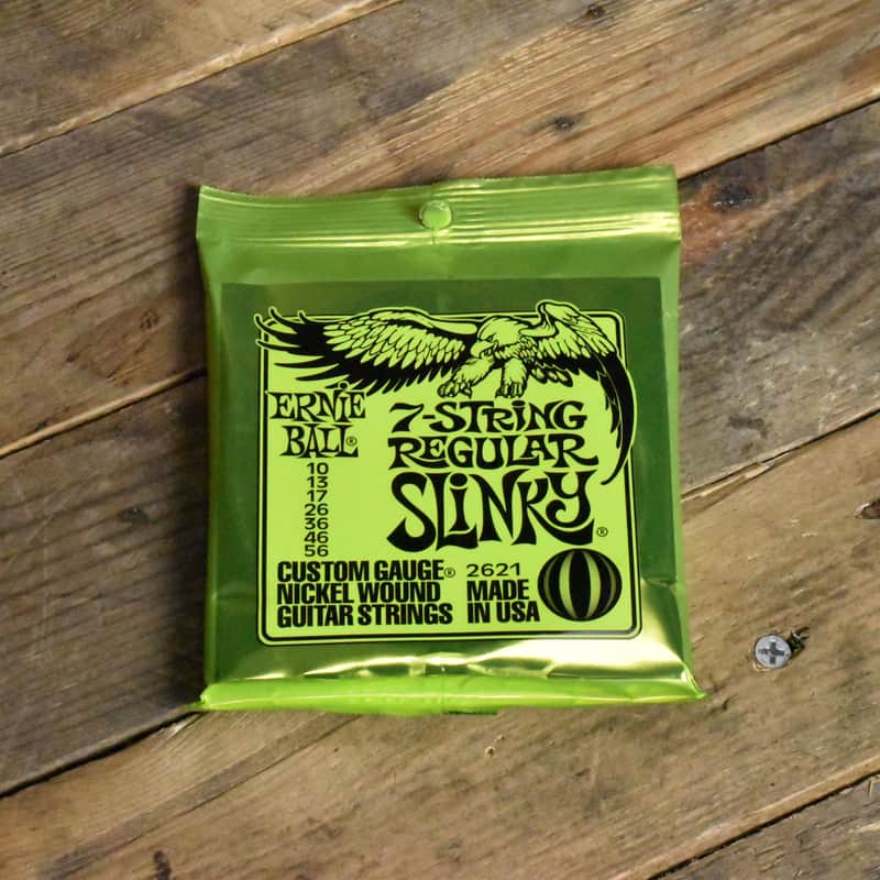 Ernie Ball P02621 Regular Slinky 7-String Electric Guitar Strings 10-56 image 1