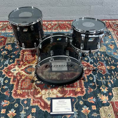 Ludwig 50th Anniversary Vistalite 3-Piece Drum Set - Black Sparkle Smoke image 18