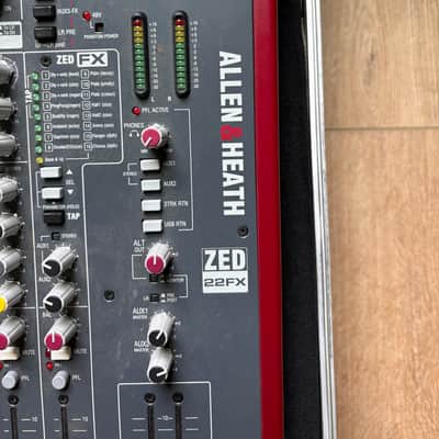 Allen & Heath ZED-22FX 22-Channel Mixer with Effects 2011 - Present - Black/Red image 2