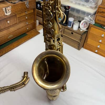 C.G. Conn CHU BERRY ALTO SAXOPHONE 1927 - Gold Plated image 7