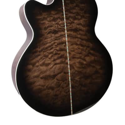 Michael Kelly Dragonfly 4 Fretless Acoustic Bass with Smoke Burst Finish image 8