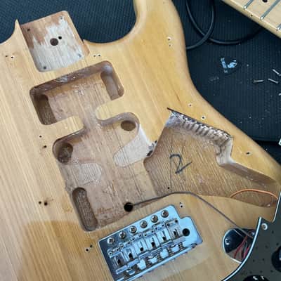 Fender Partscaster HSS Stratocaster Natural image 16