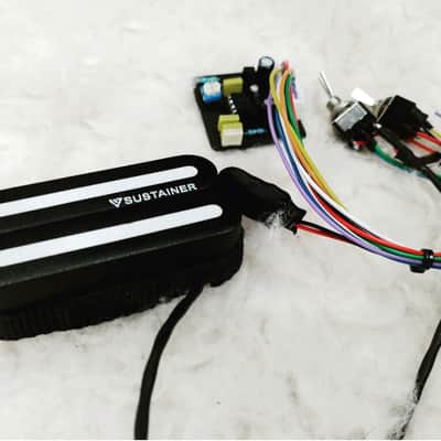 Veyz Sustainer Pickup W/ Seymour Duncan Blackout AHB-1 Complete wiring harness | Push Pull version | DHL Express Shipment | image 18
