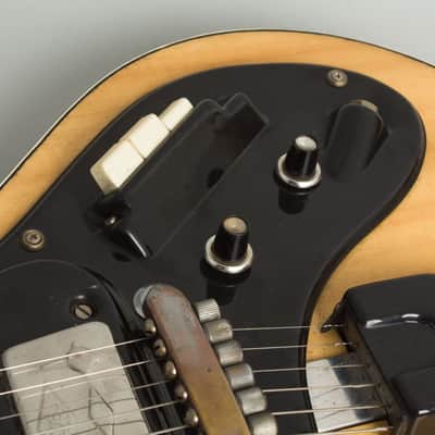 Wandre Polyphon Alpha 2 Semi-Hollow Body Electric Guitar (1964), black tolex hard shell case. image 13
