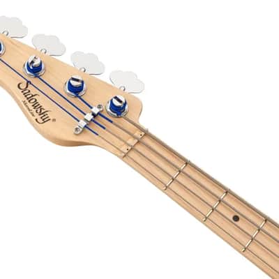 Sadowsky MetroLine 21-Fret Vintage J/J Bass-Swamp Ash Body-4 String-Almond Sunburst Transparent Satin-Lefthand image 7
