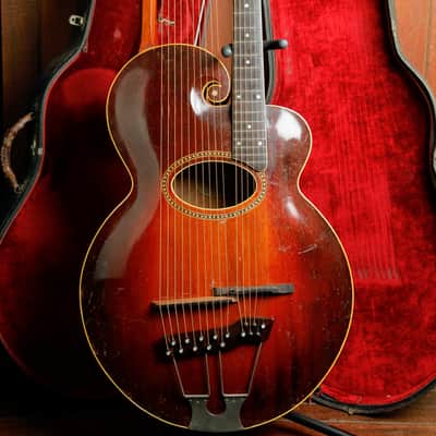 Gibson 1919 Harp Guitar "U" Style Acoustic Instrument Pre-Owned image 2