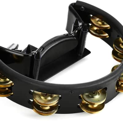 Pearl PTM10GHX Quickmount Tambourine with Brass Jingles - Black image 2