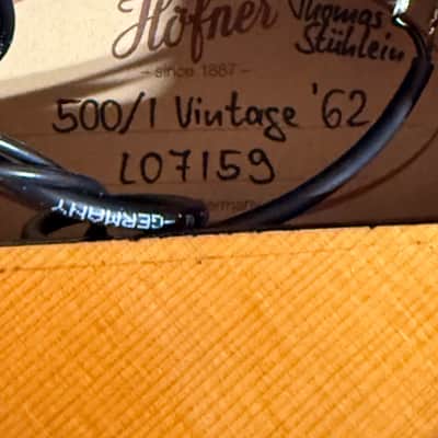 2010 Hofner 500/1 Vintage '62 Thomas Stühlein Made in Germany w/case image 18