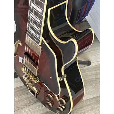 Ibanez AG95QA-DBS Artcore Expressionist Present - Dark Brown Sunburst image 5