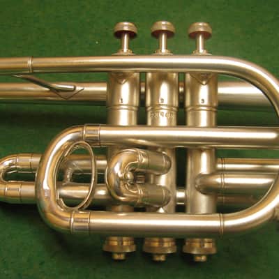 H.N. White American Standard Silver Cornet 1932 - Excellent! - Case and H.N. White 3 Mouthpiece image 6