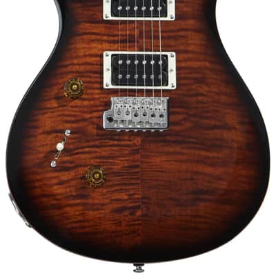 PRS SE Custom 24 Left-handed Electric Guitar - Black Gold Sunburst image 1