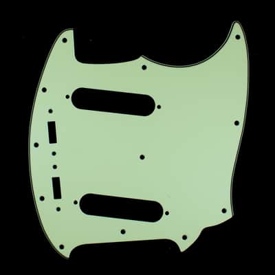 Replacment Pickguard For Mustang Classic Series style ,3Ply Vintage Green image 1