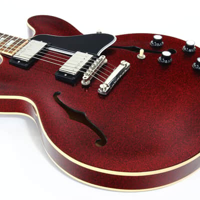 2008 Gibson Custom Shop 1963 ES-335 Red Sparkle -- MATCHING HEADSTOCK, Historic '63 Reissue, Block Inlays image 19