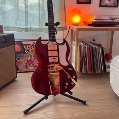 Epiphone Joe Bonamassa 1963 SG Custom - Dark Wine Red with Hard Shell Case image 1