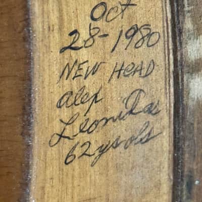 Vintage La Scala Grande Tenor Banjo w/ Original Case Ornate Inlays image 21