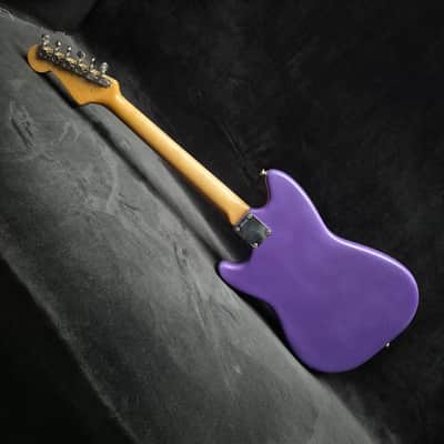 1963 Fender Duo-Sonic with Rosewood Fretboard - Transparent Red under Purple image 2