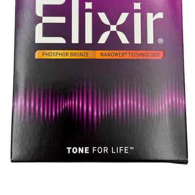 Elixir 16052 Phosphor Bronze Acoustic Guitar Strings with NANOWEB. Light 12-53 image 1