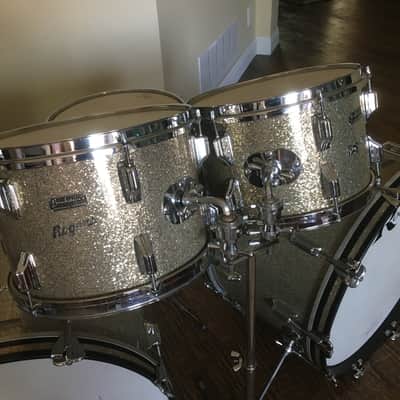 Rogers 1969 MINT Ginger Baker Silver Sparkle Drum Set image 12