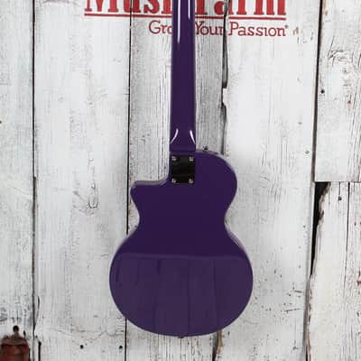 Orange Glenn Hughes Signature O Bass Electric Bass Guitar Purple with Gig Bag image 7