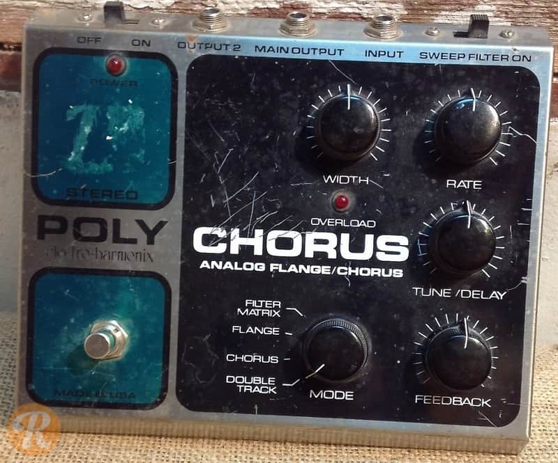 Electro-Harmonix Stereo Poly Chorus Analog Flange/Chorus Pedal Electro-Harmonix Stereo Poly Chorus Analog Flange/Chorus Pedal