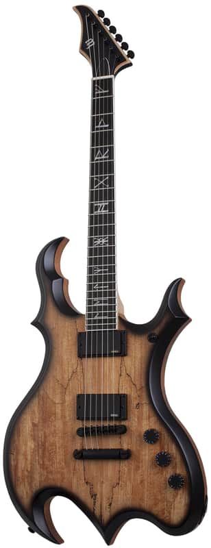 Wylde Audio Wrathmaker Spalted Maple with Black Burst image 1