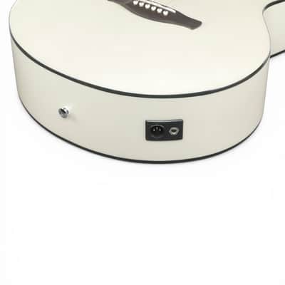 Ibanez AJ70M2E Artwood Series Acoustic-Electric Guitar Pearl White High Gloss Solid Sitka Spruce Top image 10
