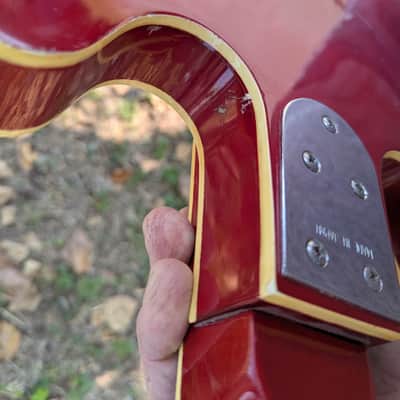 Greco EG-135 Hollowbody Guitar 60s - Cherry Red image 6