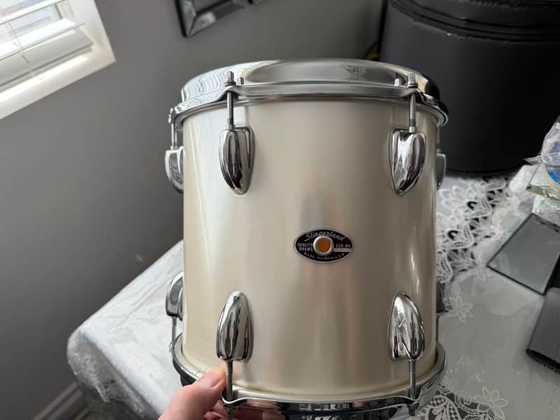 Slingerland Magnum 1979 Silver Mist 10x10 Power tom XLNT Cond! image 1