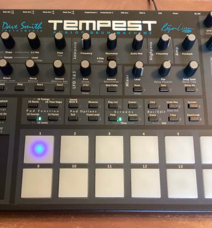 Dave Smith Instruments Tempest 6-Voice Drum Machine 2011 - 2018 - Black with Wood Sides image 1