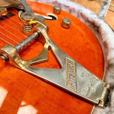 ✨1990✨ Gretsch 6120 Nashville Western Orange MIJ Terada~ Bigsby~ Japan + Case! image 3