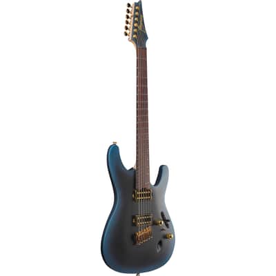 Ibanez SML721 S Axe Design Lab Multi-scale Electric Guitar - Midnight Arctic Ocean Matte image 4