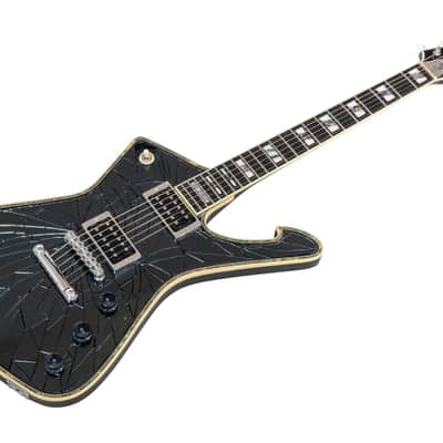 Ibanez PS3CM Paul Stanley Signature - Black Cracked Mirror image 1