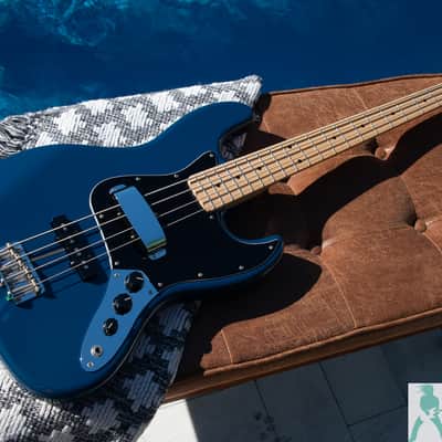 2020 Fender Hybrid Jazz Bass with Maple Fretboard - Indigo - Made in Japan - Pro Set Up w Perfect Frets/Action/Intonation! image 14