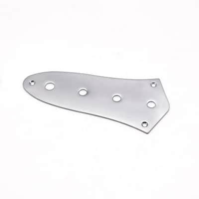 KD By AxLabs Steel J-Bass Style Control Plate, 4-Hole Deluxe - Satin Chrome image 1