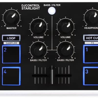 Hercules DJ DJControl Starlight Portable 2-channel DJ Controller image 1