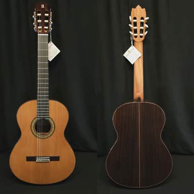 New Alhambra 4P Solid Top Classical Nylon String Guitar Made in Spain Logo'd Gig Bag image 2