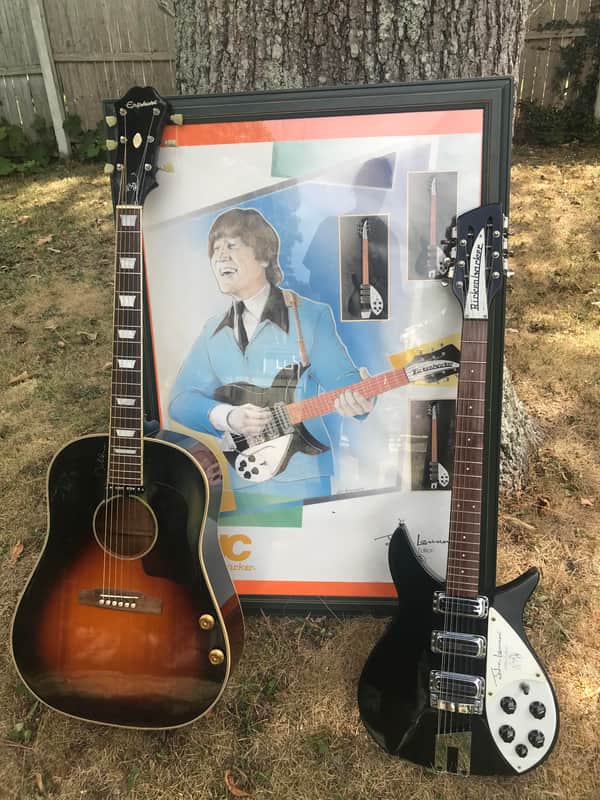 Rickenbacker John Lennon 355/12  string Jetglo COA & Poster Only.   Free Shipping! image 1