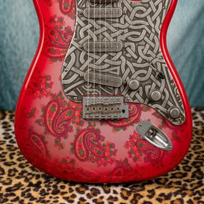Guitar Monkey Stratocaster 2025 - Black Paisley image 20