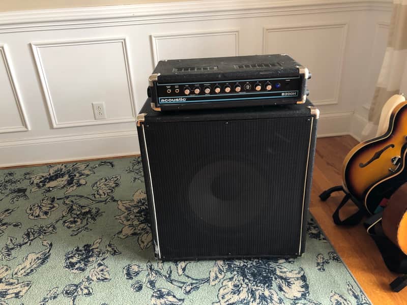 Acoustic B200H Head and 15inch speaker cabinet Black image 1