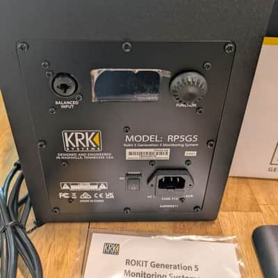 KRK RP-5 Rokit G5 5" Active Studio Monitors - Single 2024 - Present - Black image 3