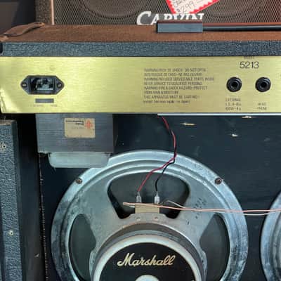 Vintage Marshall 5213 MOS-FET 100 Reverb Twin Guitar Combo Amp - 1986 Black - W/Footswitch image 9