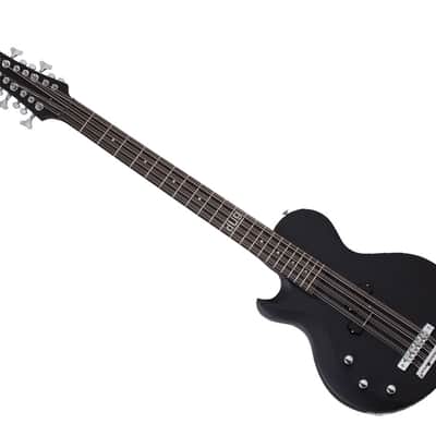Schecter dUg Pinnick DP-12 Left Hand Solid Body Bass Guitar Ebony/Satin Black - 460 - Used image 7