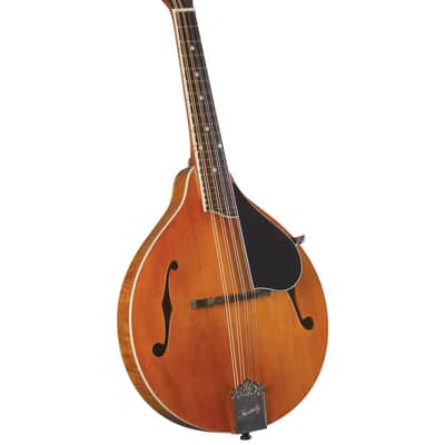 Kentucky KM-252 Deluxe A-Model Mandolin – Transparent Amber w/ Gig Bag image 1