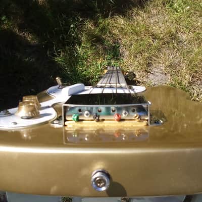 Eko Melody lefty bass 1972 gold image 14